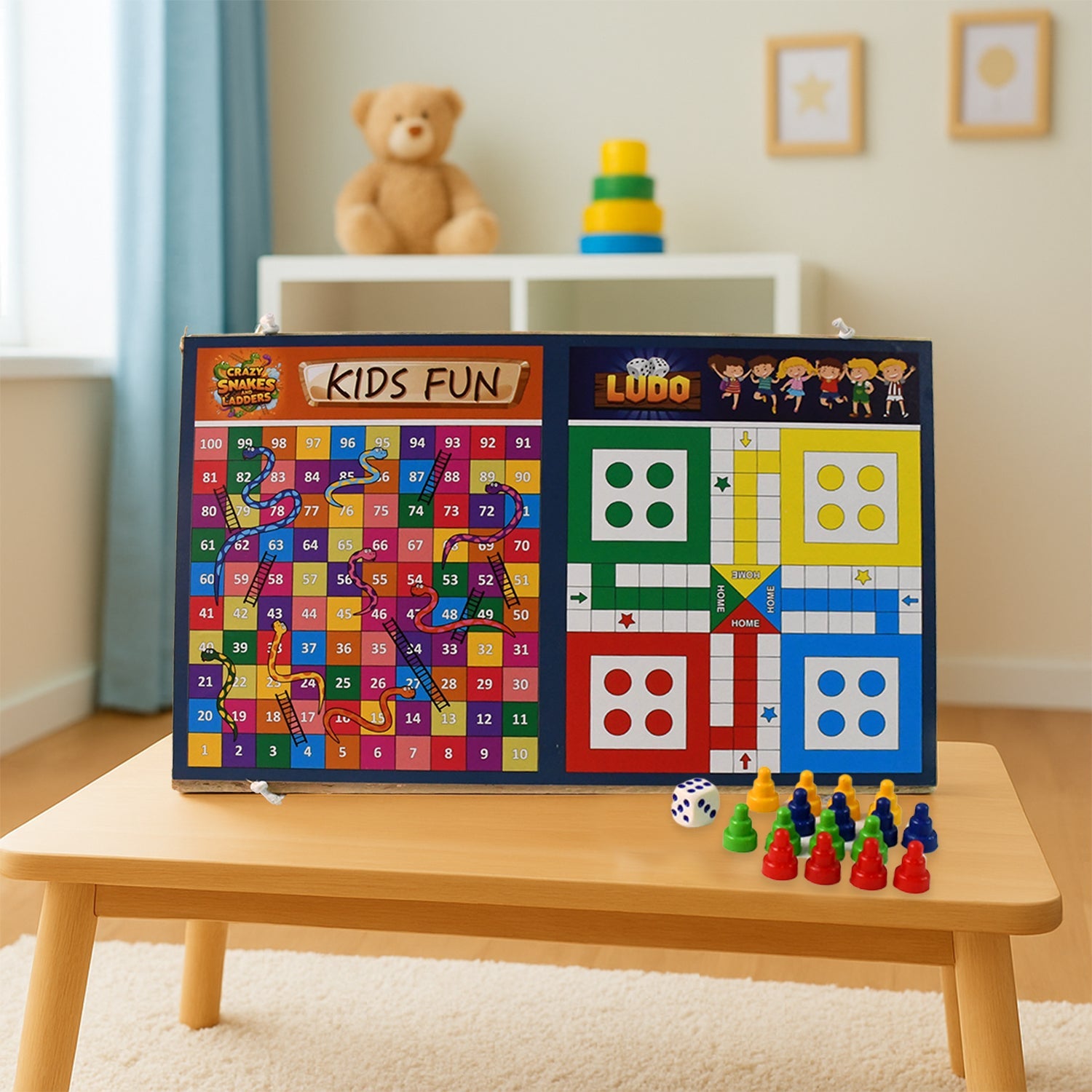 Solid Wood Game Board Set Solid Wood Game Board Set